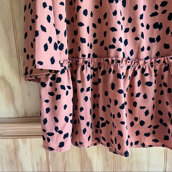 PEACH LOVE POLKA DOT DRESS - Picture 7 of 8